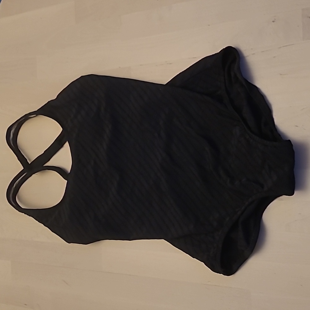 Perfection Fit by Roxanne 1960s Textured Black One Piece Bathing Suit